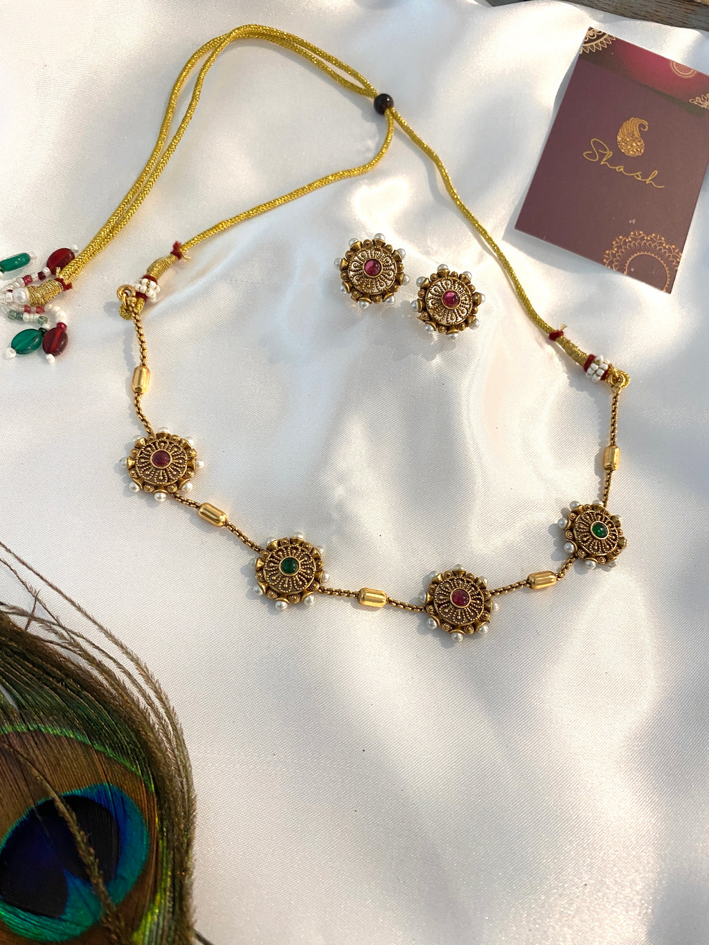 Matte Finish Necklace Set