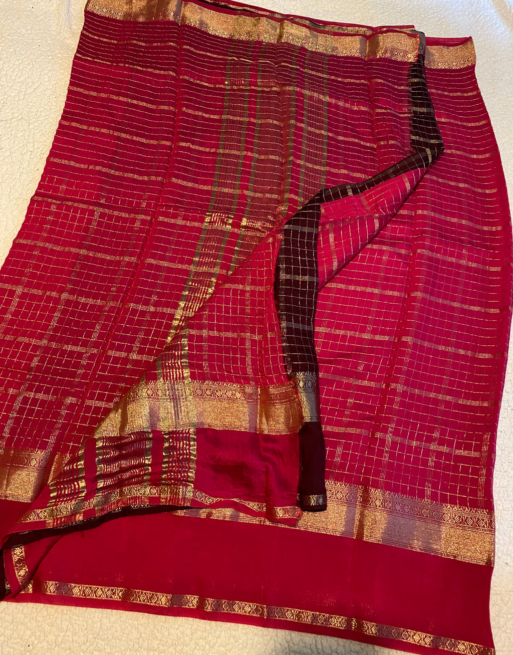 Pink Fancy Cotton Blend Saree with Silky Finish