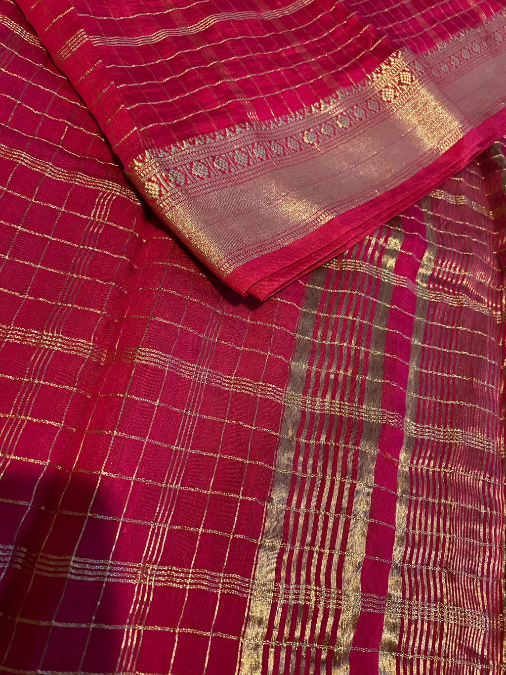 Pink Fancy Cotton Blend Saree with Silky Finish