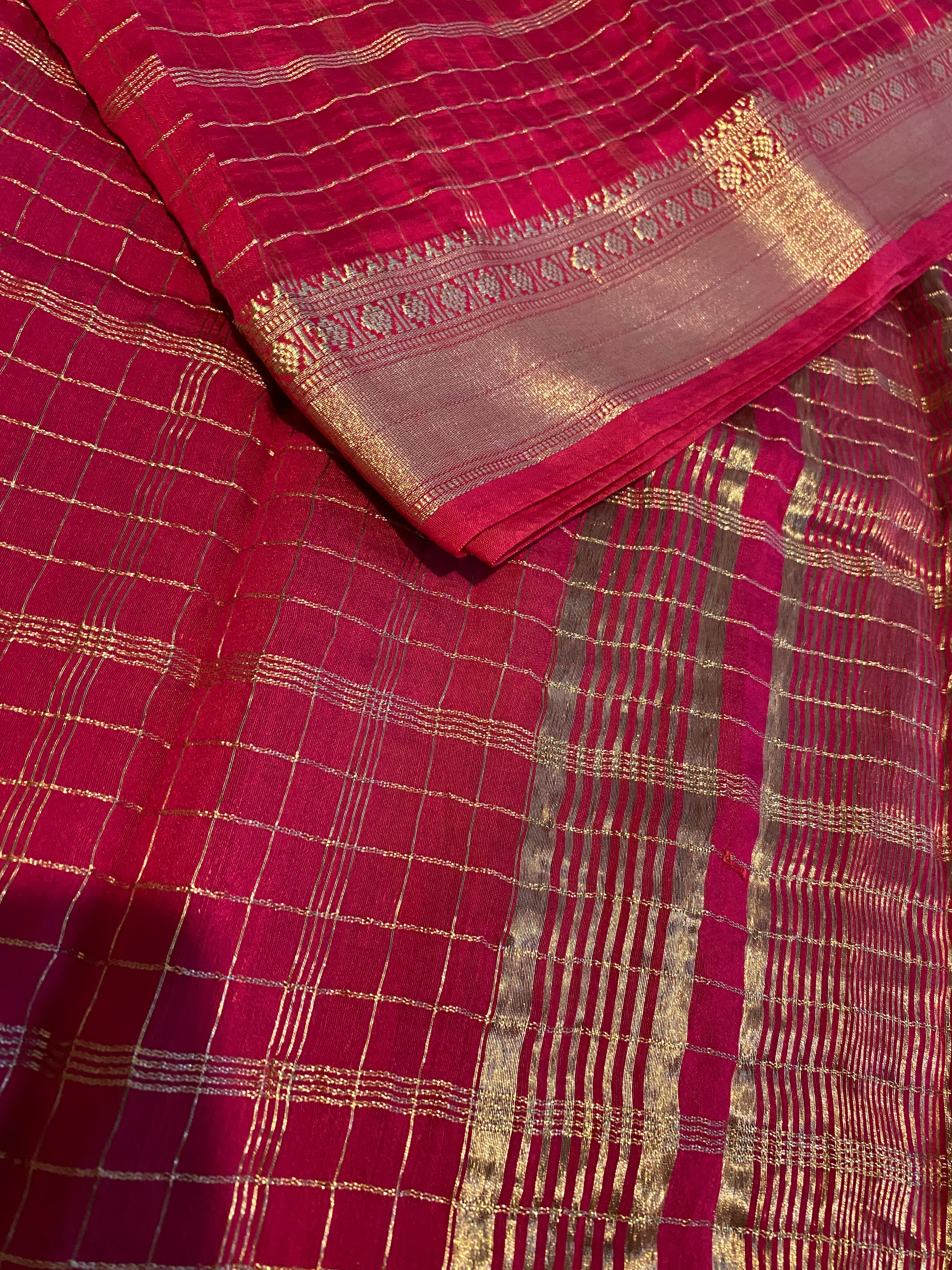 Pink Fancy Cotton Blend Saree with Silky Finish