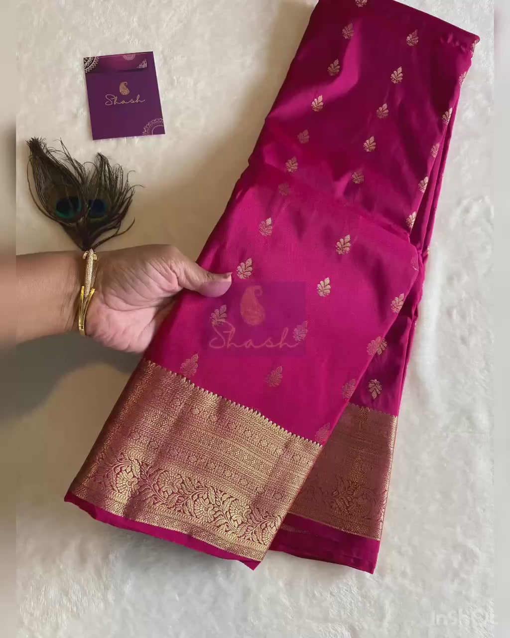 Premium Rani Pink and Maroon Semi Kanchipuram Silk Saree
